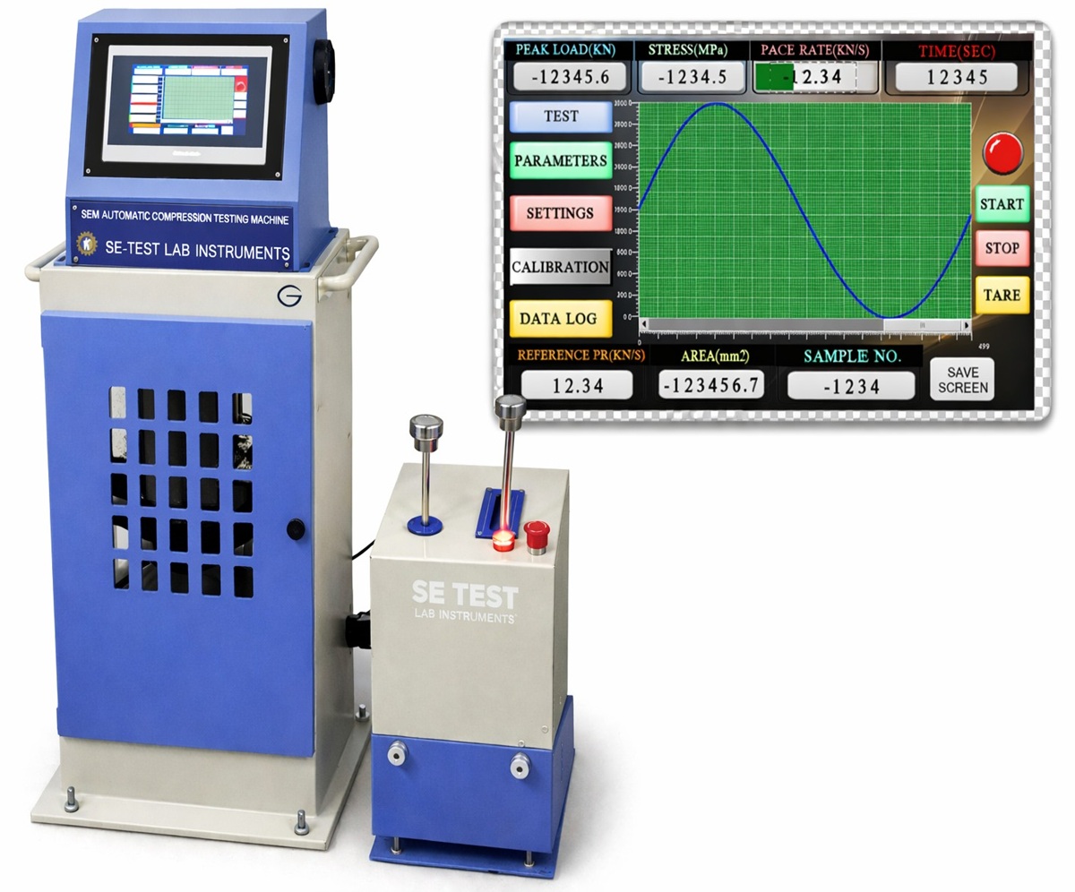 semi automatic compression testing machine plate type power pack model